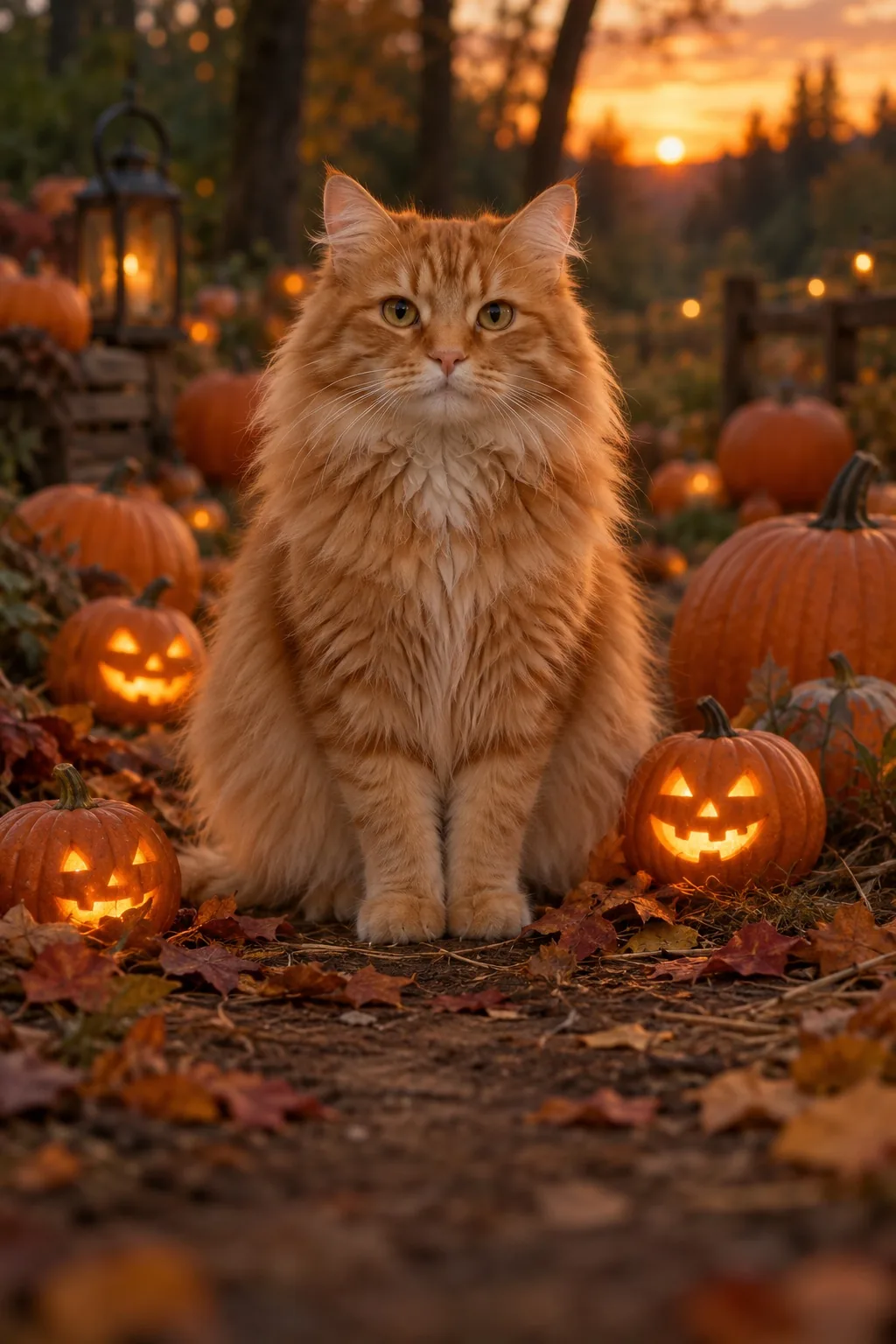 Amigo del huerto de calabazas · concepto de estilo ilustrativo